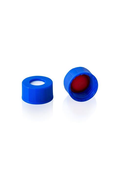 Analitik Kimya Vial Kırmızı Kapak Yarıksız (100 Adet/paket)