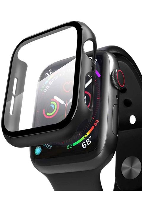 TahTicMer Apple Watch 38mm Tpu Çerçeveli Ekran Koruyuculu Ön Çerçeve Kılıf