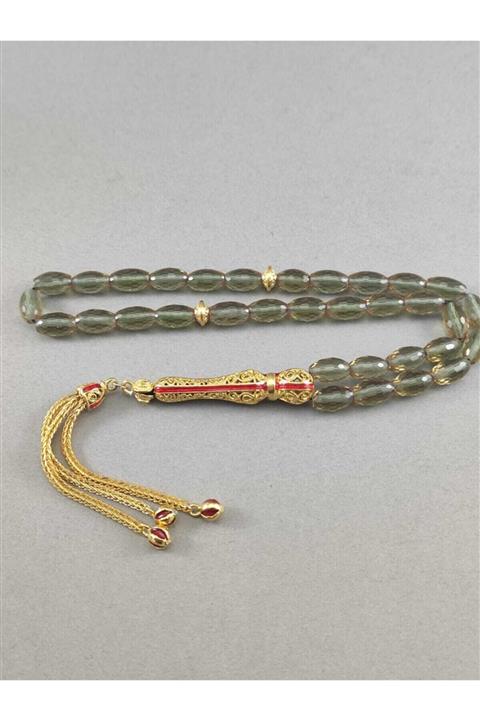 üçoktesbihvegümüş Zultanit Tesbih 6 // 10 Mm Arpa Kesim