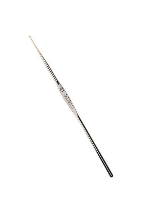 DÜNYA YÜN Altın Uçlu Dantel Tığı Metal Saplı - 7