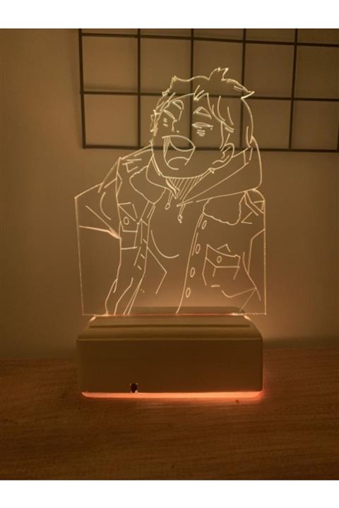 Modiwa Design Haikyu!! Manga K shi Sugawara 16 Renk Gece Lambası