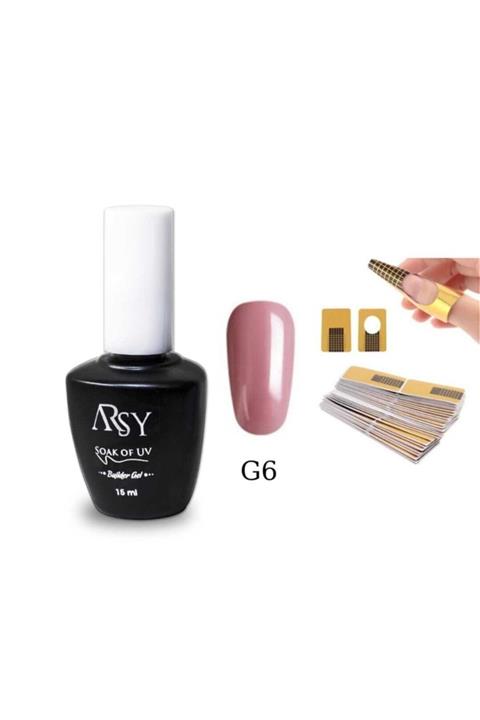 Arsy proffessionel Şişe Builder Jel  15 ml +A Kalite Kağıt Şablon Seti  50 Li