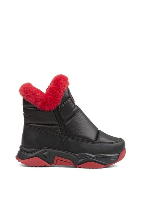 Benetton BN-30405 Çocuk Bot Siyah-Kırmızı