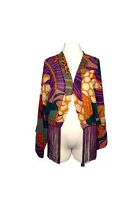 The zephyr Mini Violet Kimono