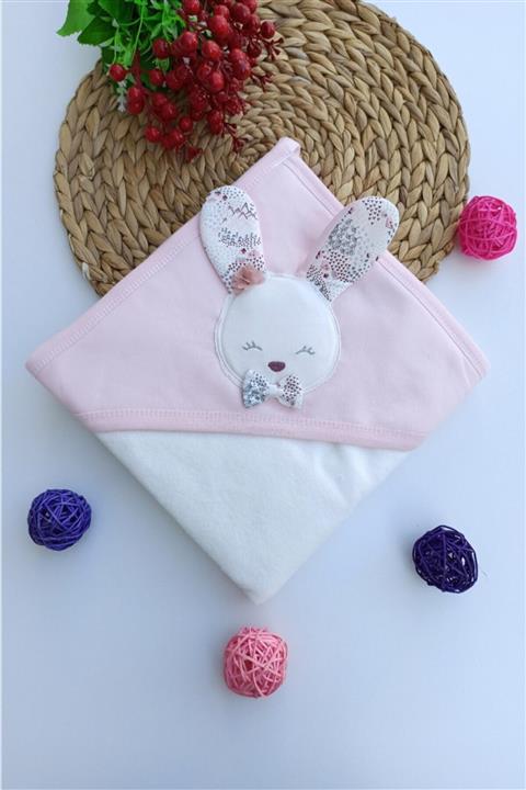 Gaye Bebek Pembe Tavşan Kulaklı Papyonlu Havlu