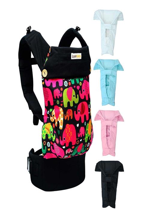 İlkayBaby rgonomik Kanguru HANDY - Aşık Filler Yenidoğan (0-4yaş)