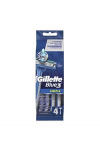 Gillette Blue 3 Simple 4'lü Poşet