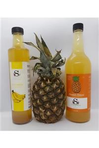 Süheylaana Doğal Ananas Sirkesi 750 Ml Ve Doğal Muz Sirkesi 500 Ml