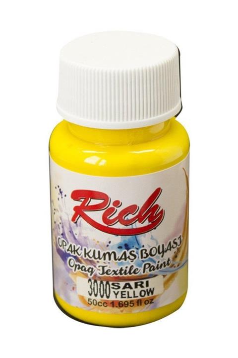 Rich Akrilik Kumaş Boyası 50 cc Sarı