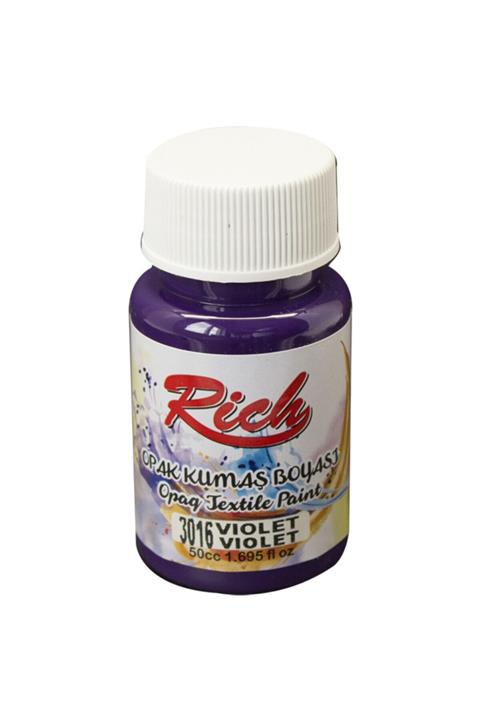 Rich Violet Opak Akrilik Kumaş Boyası 50 cc