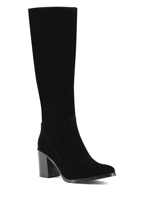 İnci Shawn.s.z 1pr Siyah Kadın Topuklu Çizme