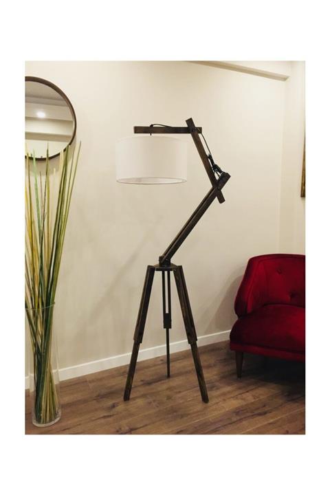 Homedit Askılı Sarkıt Tasarım Lambader Köşe Lambası Abajur Avize-beyaz