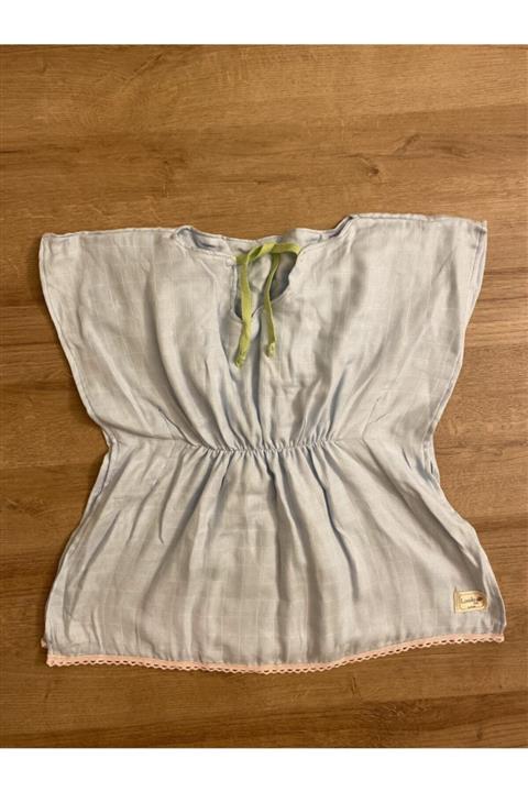 LoniksaKids %100 Organik Müslin Çocuk Plaj Elbise