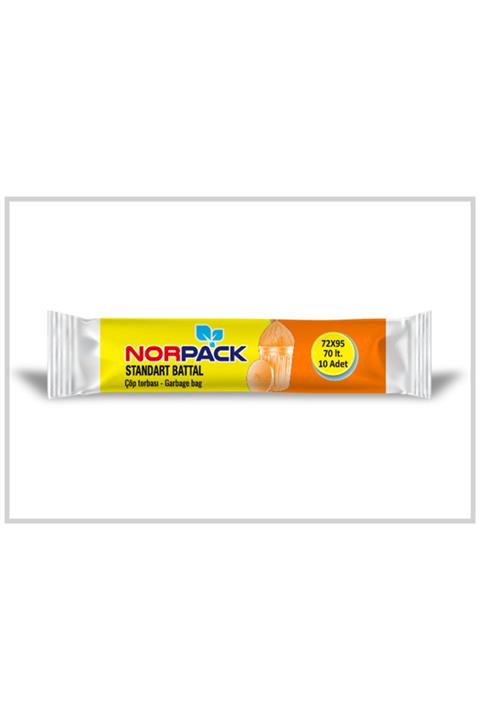 norpack Çöp Poşeti Standart Battal Siyah 5 Rulo