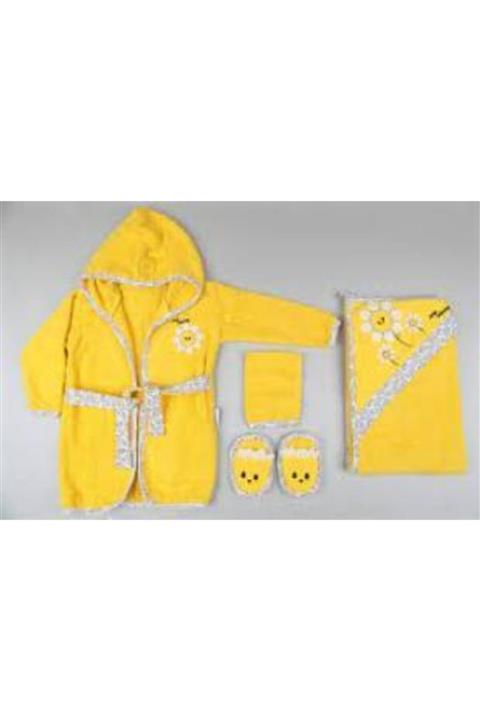 Miniworld Papatyalı Bornoz Takım