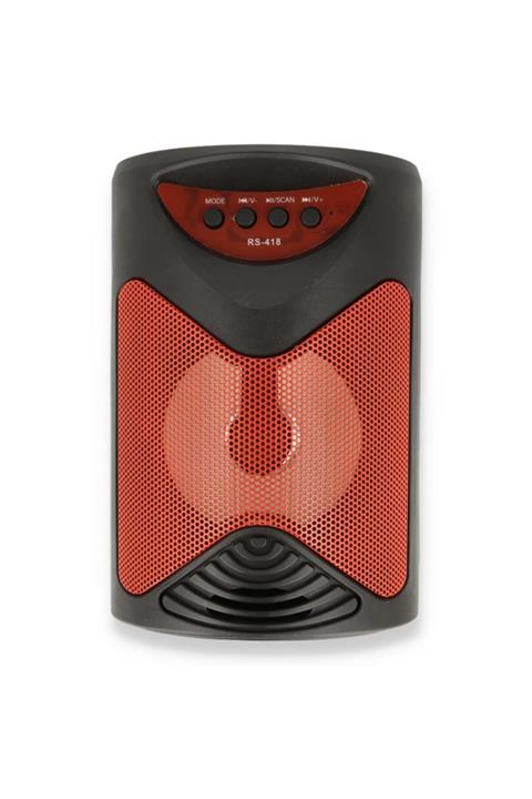 fpstarstore Bluetooth Hoparlör Vk-1961 Nostalji Radyo Kırmızı