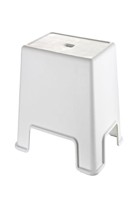 Geseus Banyo Taburesi Büyük Boy Çok Amaçlı Tabure-129-beyaz