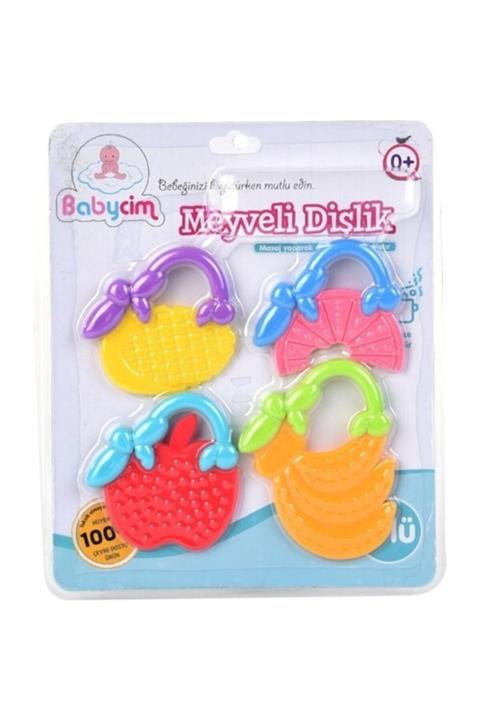 BABYCİM Vakumlu Kartelada 4 Lü Meyveli Dişlik