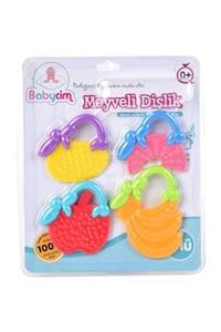 BABYCİM Vakumlu Kartelada 4 Lü Meyveli Dişlik