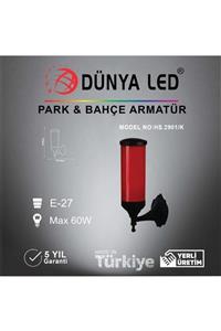 DÜNYA LED Hs.2901-k Dış Mekan Bahçe Aplik Kırmızı