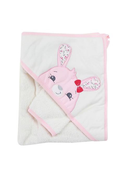 MG MİNİ GİYİM Kadın Pembe Saklanan Tavşan Havlu