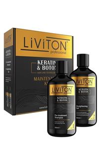 Liviton Professional Saç Düzleştirici & Hair Botox Jel Keratin Set 500 Ml