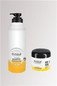 Evoque Professional Smart Keratin Serisi Şampuan 1000 ml + Smart Keratin Saç Maskesi 500 ml