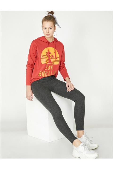 Koton Kadın Gri Dar Kesim Tayt