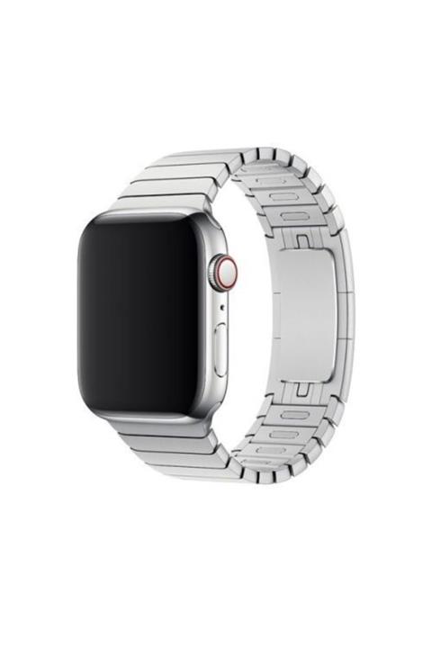 Teknoband Apple Watch Bracelet Loop Çelik Baklalı 42/44/45mm Uyumlu Kordon