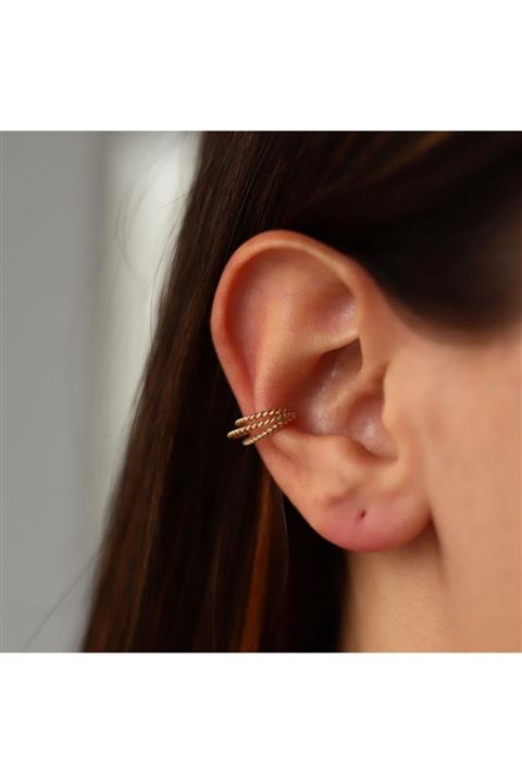 Çağdaş Kuyumculuk Üçlü Burgu Earcuff