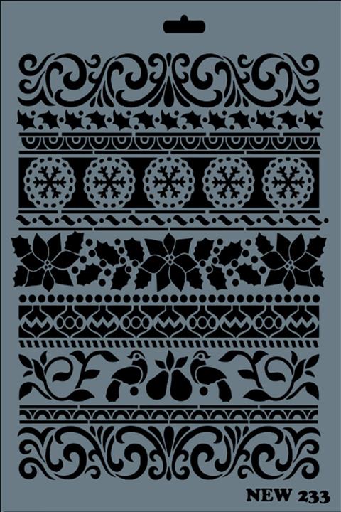 Rich Stencil New Seri 25x35 cm N-233