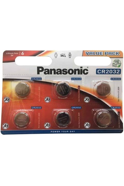 PANASONIC Pil Cr2032 3v Lithium 6 Adet