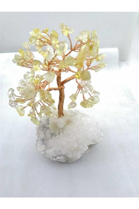 OSMANLI DOĞAL TAŞ Sarı Sitrin Doğal Taş Ağaç