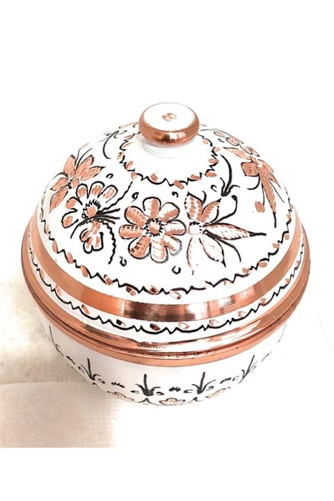 Dergah Bakır Lokumluk Çerezlik Şekerlik Baharatlık Çikolatalık