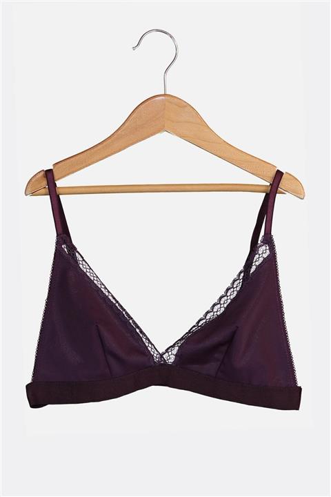 DEEP SECRET Mor Yakası Dantelli Micro Bralet Ds200454sbr