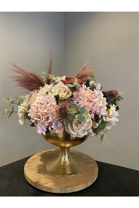 BİRSEN DİRLİK CONCEPT Metal Vazoda Yapay Aranjman