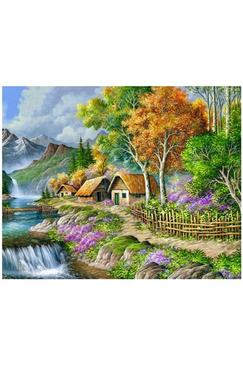 Rölyef Sanat Evi Kâğıt Rölyef Poster  Manzara Resimleri  35x50 12 Adet