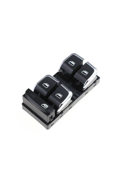 FESAN Audi A4 Sol Dörtlü Cam Açma Düğmesi Anahtarı Krom 2008--2014