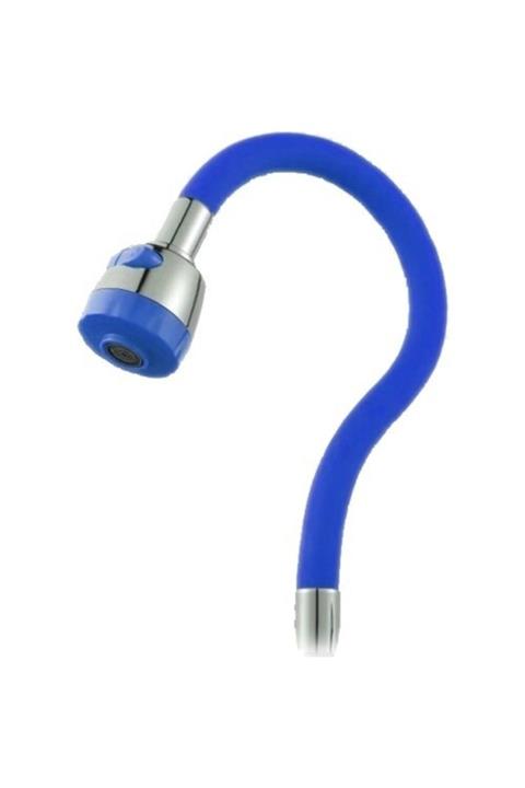 ARÇE BANYO Renkli 2 Fonksiyonlu Oynar Gövdeli Tasarruflu Su Musluk Başlığı Mavi