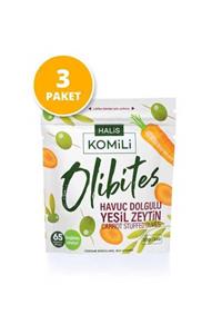 Komili Olibites Havuç Dolgulu Yeşil Zeytin 3x30g