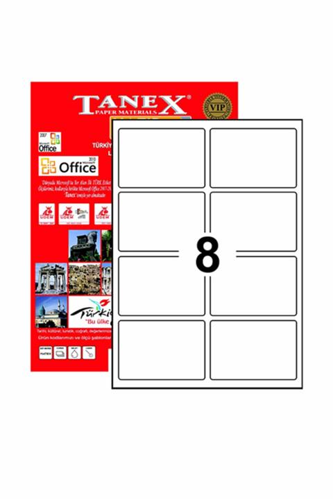 Tanex Etiket Laser 95.5x65.5 TW-2308