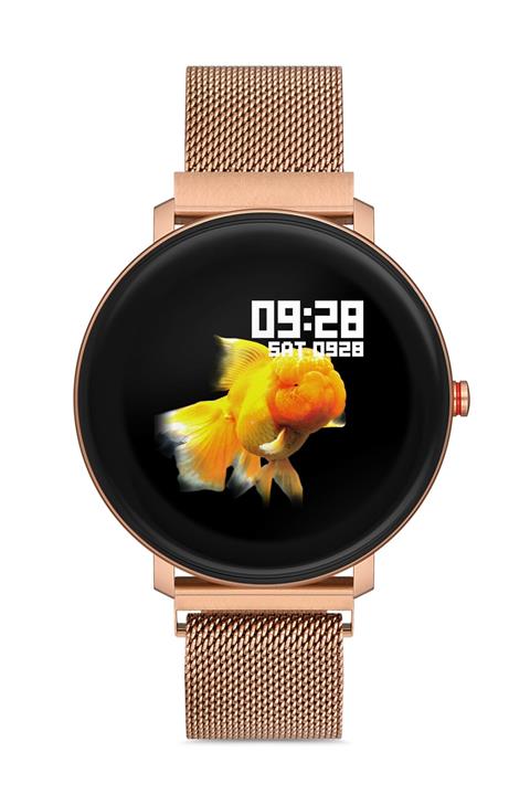 Leerybee Woom Watch Ios Android K9 Çift Kordonlu Rose Gold - Akıllı Saat Nabız Adım Uyku Tansiyon Ekg Lrbk9rs