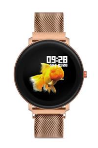 Leerybee Woom Watch Ios Android K9 Çift Kordonlu Rose Gold - Akıllı Saat Nabız Adım Uyku Tansiyon Ekg Lrbk9rs