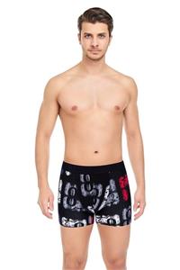 Harry Jons Erkek Siyah Underwear Ultra Premium Boxer