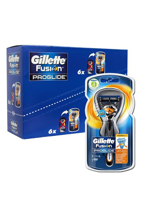 Gillette Fusion Proglide Flexball 1 Up Tıraş Makinesi 6 Adet