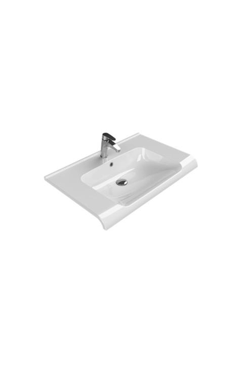 TURKUAZ 80x50 cm Anova Etejerli Lavabo 090700