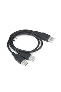 WOZLO Harici Diskler Için Usb Y Kablo 3 Ucu Usb Kablo