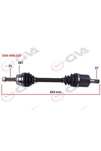 Çeşitli Gva 4491150 Komple Aks Sol Getz 1.5 Crdi 03-09 Abs Li 48diş 633mm Hyundaı - Kıa