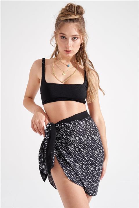 Rossa İntimo Kadın Belden Bağlamalı Kısa Şifon Pareo