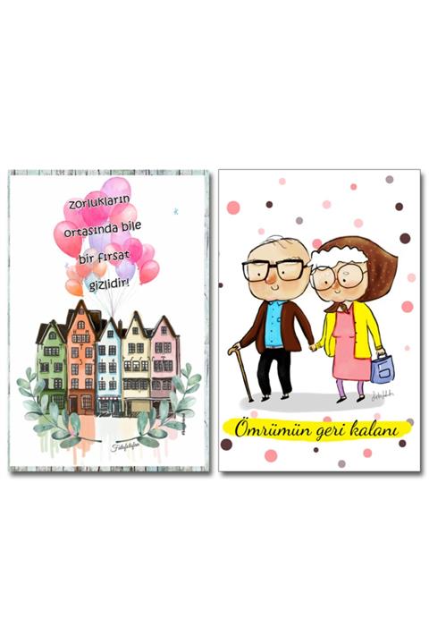 Fatofotofan Buzdolabı Magneti 2'li Sevgi Dolu,